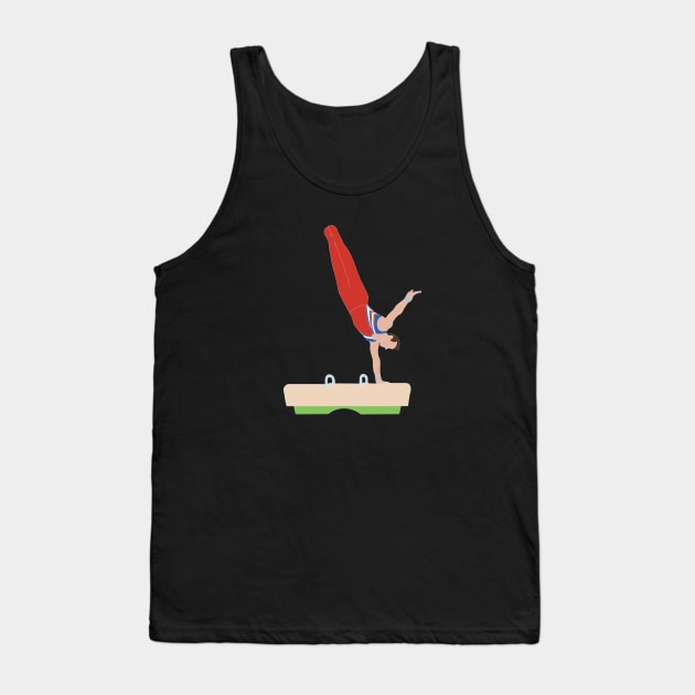 Male Gymnast Tank Top by sportartbubble